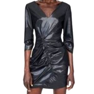 Zara faux Leather dress NWOT